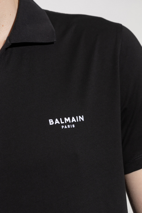 Tシャツ・カットソー BALMAIN FW25 T-SHIRT CON LOGO (BF1EF005BB02 EAB) T-shirt with Balmain Paris print multicolor multicolor